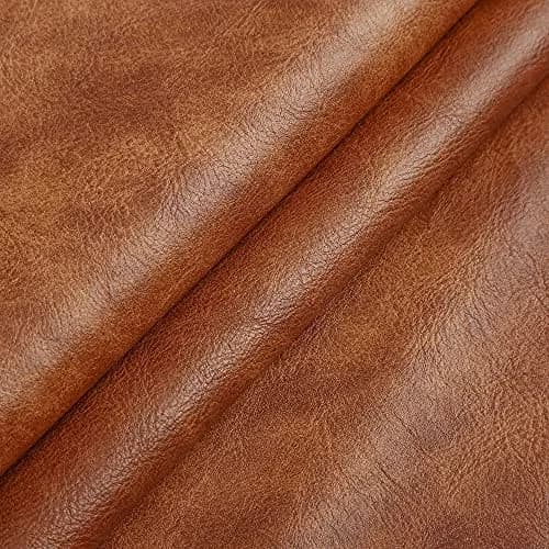 DAFUN Premium Faux Leather Upholstery Fabric 1.71 kg (1.2mm Thickness, 183cm x 137cm) | Waterproof Distressed Bark for DIY & Furniture thumbnail 3