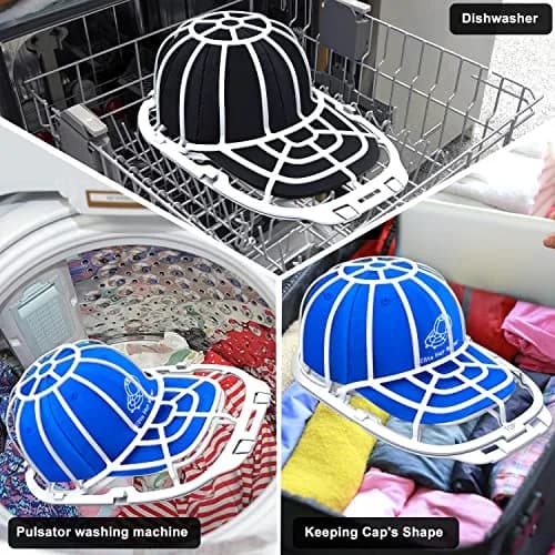 Eiito Hat Washer Cage for Washing Machine | 2 Sizes, Plastic, White thumbnail 5