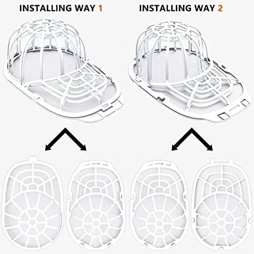 Eiito Hat Washer Cage for Washing Machine | 2 Sizes, Plastic, White thumbnail 2