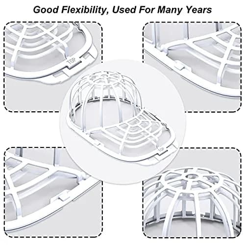 Eiito Hat Washer Cage for Washing Machine | 2 Sizes, Plastic, White thumbnail 3