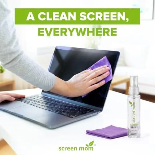 Screen Mom Screen Cleaner Spray 3 Pack-3x1oz for TV, Car, Laptop & Computer | Streak-Free, Alcohol-Free, Microfiber Cloths Included thumbnail 6