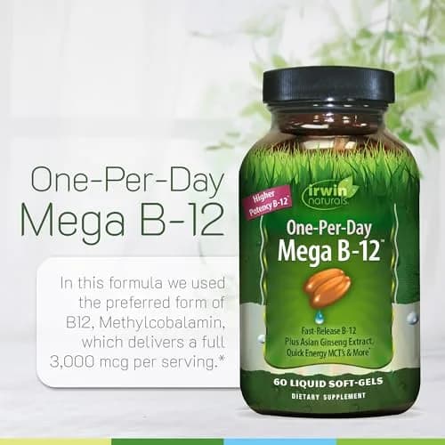 Irwin Naturals Quick Release B-12 Extra Cellular Energy Support 60 Count (Pack of 2) | Supports Daily Vitality thumbnail 5