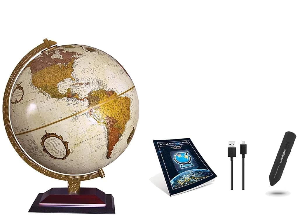 Replogle Avalon 12" Diameter Globe with Raised Mountain Relief & Smart Tech | US Cartography - main product image