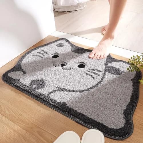 Molesun Cat Bath Mat 19" x 28" | Soft Absorbent Microfiber Rug with Non-Slip TPR Backing thumbnail 7