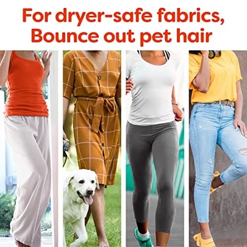 Bounce Pet Hair and Lint Guard Mega Dryer Sheets Fresh Scent 50 Count | Repels Pet Hair 3X More vs. Leading Sheets thumbnail 5