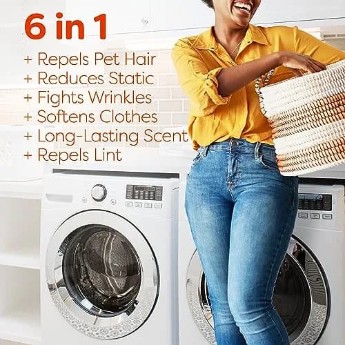 Bounce Pet Hair and Lint Guard Mega Dryer Sheets Fresh Scent 50 Count | Repels Pet Hair 3X More vs. Leading Sheets thumbnail 2