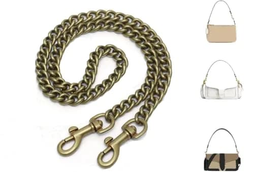 OAikor Iron Flat Antique Gold Bag Chain Extender 60cm (24") | Durable Purse Chain for Handbags thumbnail 1