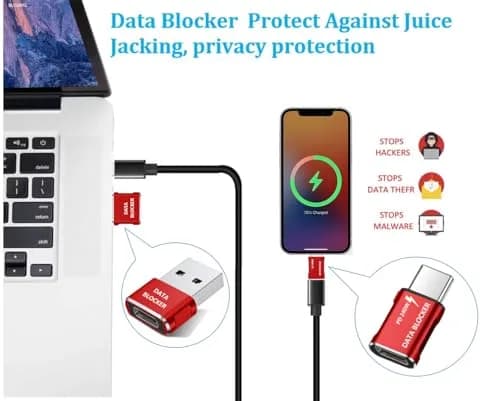 BUISAMG USB C Data Blocker 4-Pack | Protects Against Juice Jacking thumbnail 3