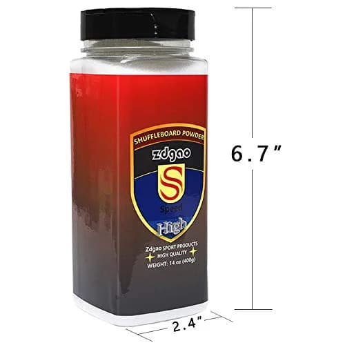 YDDS Shuffleboard Sand - Shuffleboard Wax with Mini Dustpan & Brush | High-Speed Silicone Powder for 18-22ft Tables thumbnail 3