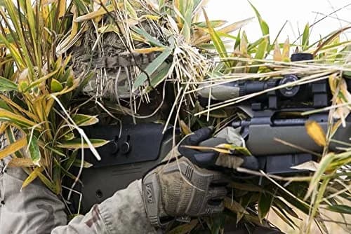 ZAPT Boonie Hat Military Camo Cap Hunter Sniper Ghillie Bucket Hats Adjustable Jungle Bush Hat (Camo Black) | Adjustable One Size thumbnail 2