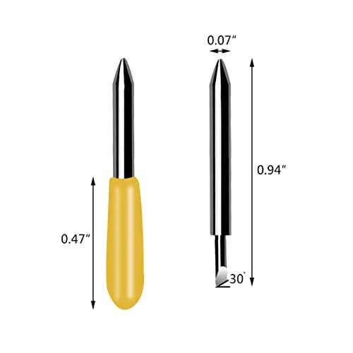 TTSAM Yellow 30 Pcs Replacement Blades for Explore Air 2 Vinyl Cutter | Compatible with Maker, Expression thumbnail 6
