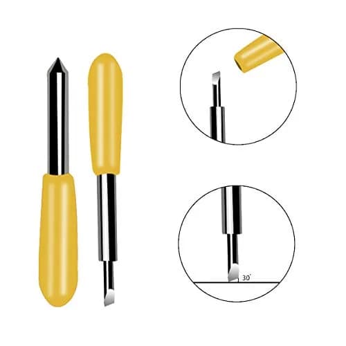 TTSAM Yellow 30 Pcs Replacement Blades for Explore Air 2 Vinyl Cutter | Compatible with Maker, Expression thumbnail 3