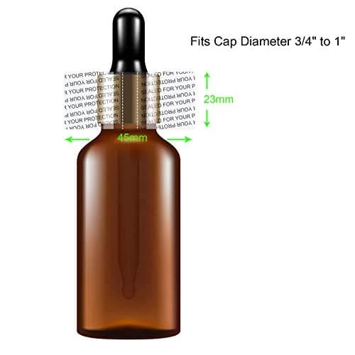 Morepack Shrink Bands for Bottles, 45x23mm Clear PVC Tamper Seals (200 Pcs) | Sealed for Your Protection thumbnail 2