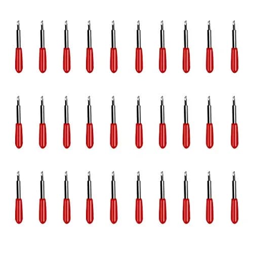 TTSAM Red 30 Pack 45 Degree Replacement Blades for Explore Air 2 Vinyl Cutter | Cuts Smoothly Up to 0.25mm thumbnail 1