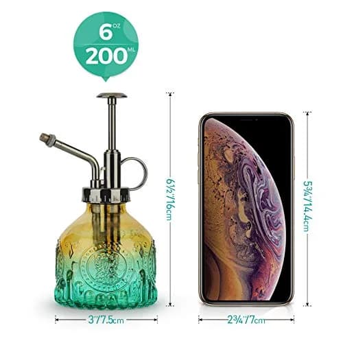 T4U Glass Plant Mister 200ML | Vintage Spray Bottle for Indoor & Outdoor Plants thumbnail 6