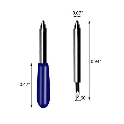 TTSAM 60 Degree Blue Replacement Blades 30 Pcs | Compatible with Cricut Explore Air 2, Maker, Expression thumbnail 6