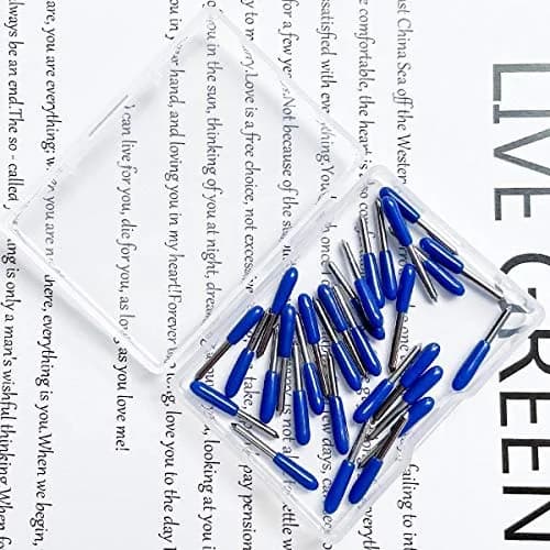 TTSAM 60 Degree Blue Replacement Blades 30 Pcs | Compatible with Cricut Explore Air 2, Maker, Expression thumbnail 7