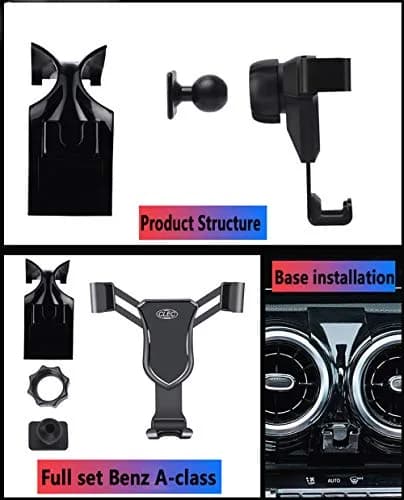 Bwen Car Phone Holder for Mercedes Benz A-Class 2019-2022, CLA-Class 2020-2025 | Air Vent, Anti-vibration, Easy Install thumbnail 7