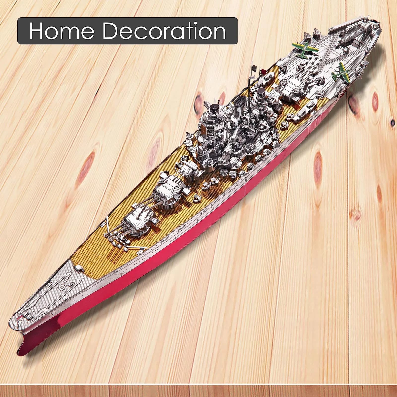 Piececool Yamato Battleship 3D Metal Model Kit 245 Pcs | Educational STEM Toy for Adults & Teens - view 5