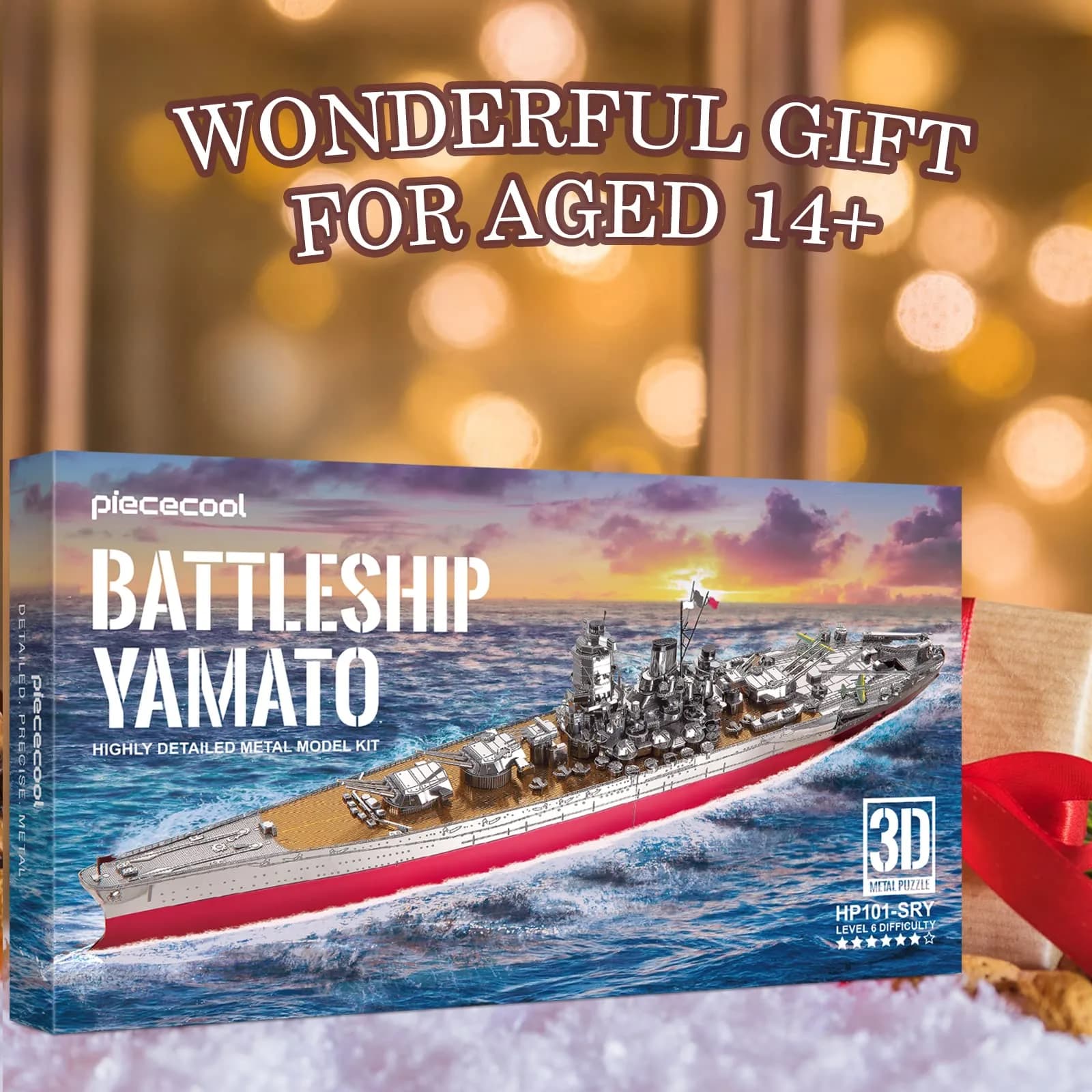 Piececool Yamato Battleship 3D Metal Model Kit 245 Pcs | Educational STEM Toy for Adults & Teens - view 8