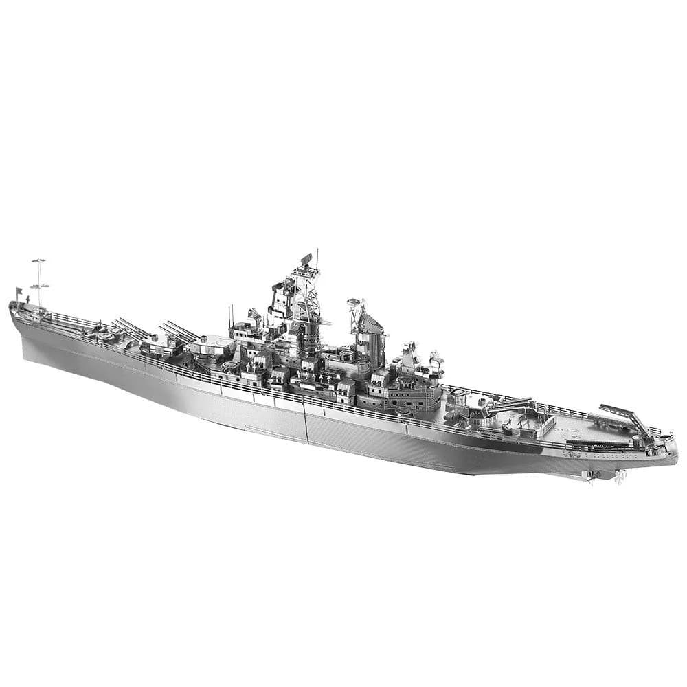 Piececool USS Missouri Battleship 3D Metal Model Kit 155 Pieces | Educational STEM Toy for Adults & Teens - view 7