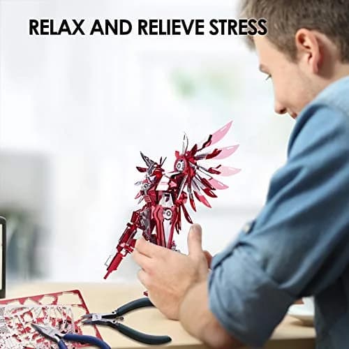 Piececool Thundering Wings 3D Metal Puzzle 215 Pcs | Educational STEM Model Kit for Teens & Adults thumbnail 5