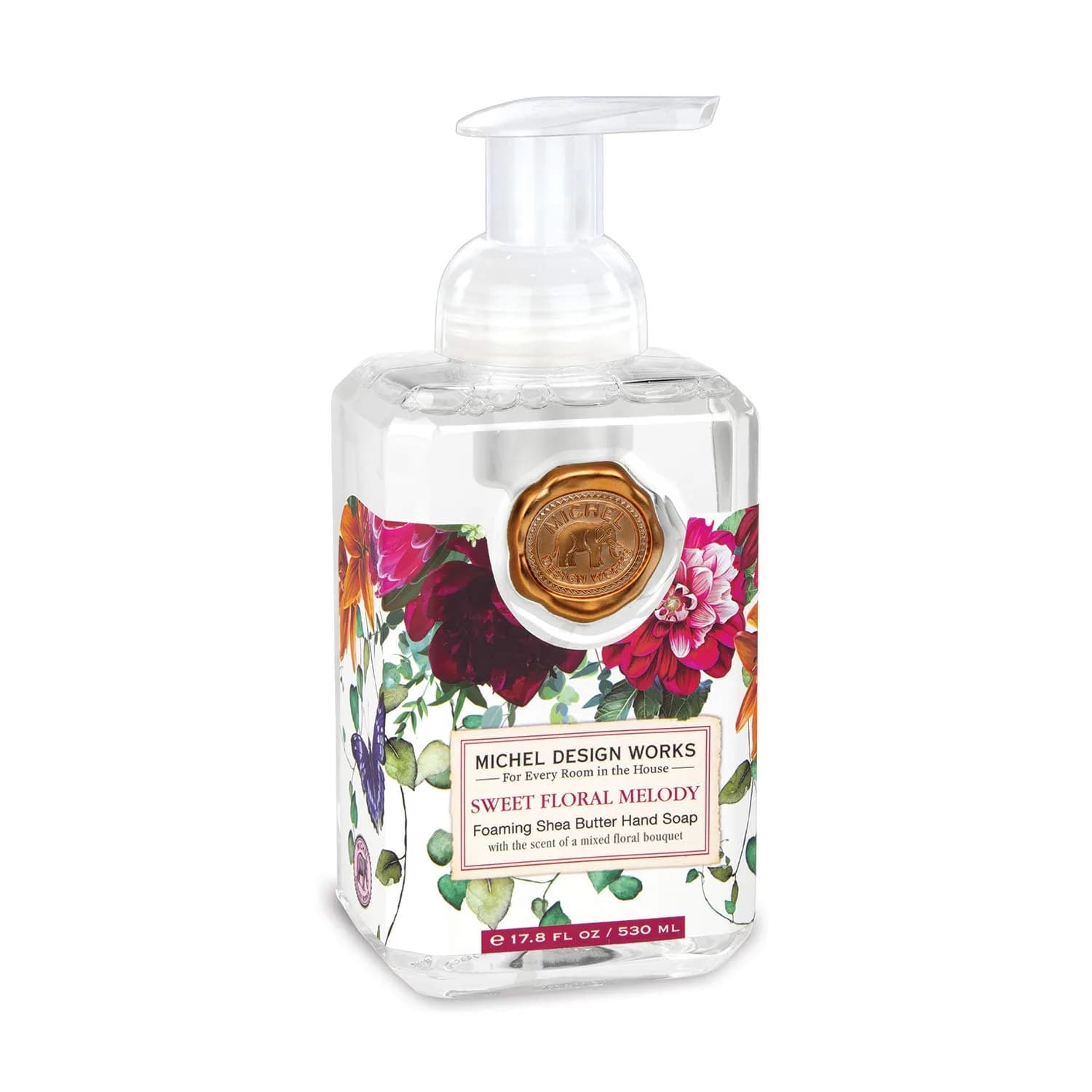 Michel Design Works Foaming Hand Soap 17.8 Fl Oz (527 ml) | Sweet Floral Melody Scent - main product image