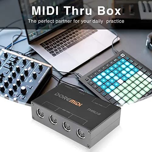 Camola MIDI Thru 6 Box USB MIDI Interface 1-in 6-out | High-speed MIDI Splitter for Studio & Live thumbnail 2