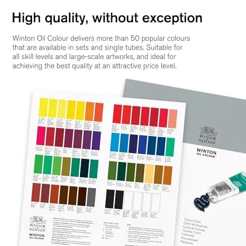 Winsor & Newton Winton Oil Color Paint Set, 20 x 12ml (0.4-oz) Tubes | Artist Grade Oil Paints for Beginners thumbnail 3