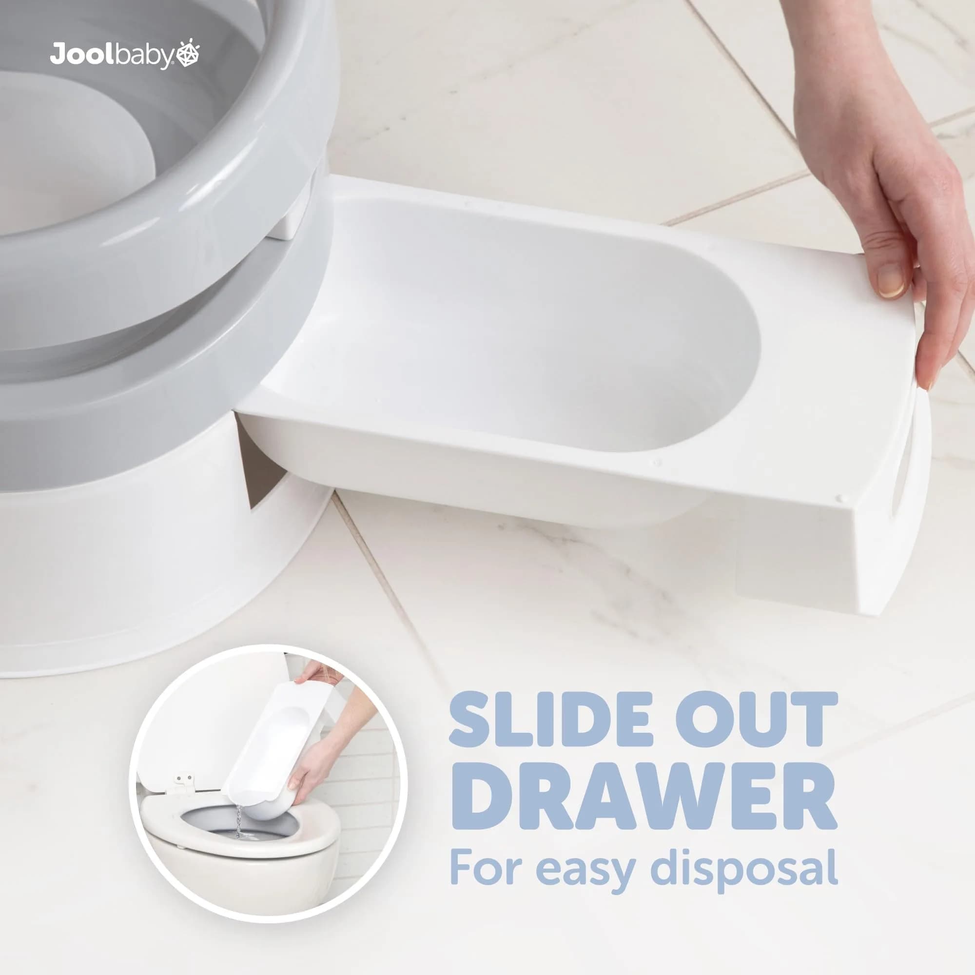 Jool Baby Potty Chair for Toddler Toilet Training | Splash Guard & Back Support (Gray) | Lightweight & Sturdy thumbnail 4