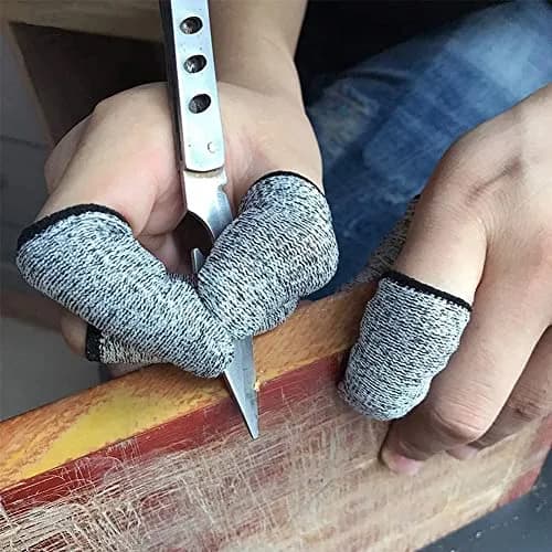 JADE KIT 40PCS Finger Cots Cut Resistant Protector | Reusable Anti-Cut Finger Sleeves for Cuts thumbnail 2