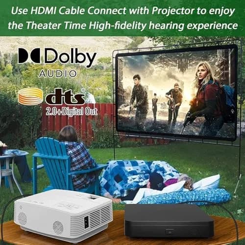 DID A R Blu Ray DVD Player | Full HD 1080P, Region A Blu-Rays & DVDs, Compact Design thumbnail 4