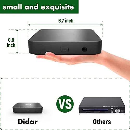 DID A R Blu Ray DVD Player | Full HD 1080P, Region A Blu-Rays & DVDs, Compact Design thumbnail 2
