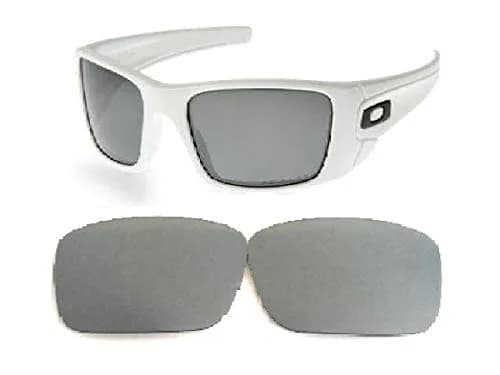 Galaxy Replacement lenses For Oakley Fuel Cell Sunglasses Polarized 100% UVAB (Titanium) | Impact-Resistant UVAB Polarized Lenses thumbnail 1