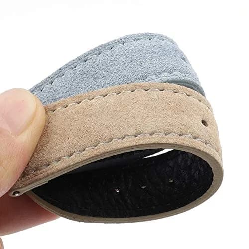Onthelevel Suede Leather Watch Band 19mm Khaki | Quick Release, Classic Style thumbnail 4