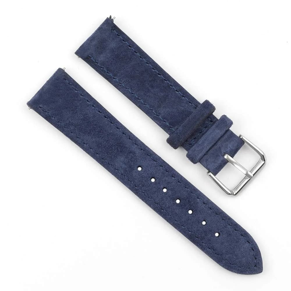 Onthelevel Suede Watch Strap-24mm | Soft Leather, Quick Release, Unisex Fit