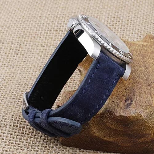 Onthelevel Suede Watch Strap-24mm | Soft Leather, Quick Release, Unisex Fit thumbnail 4