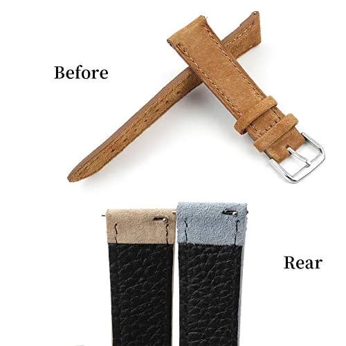 Onthelevel Suede Watch Strap-24mm | Soft Leather, Quick Release, Unisex Fit thumbnail 3
