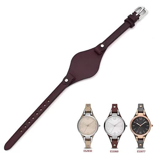 bullish 8mm Genuine Leather Watch Strap for Fossil | Elegant Calf Leather Replacement thumbnail 1