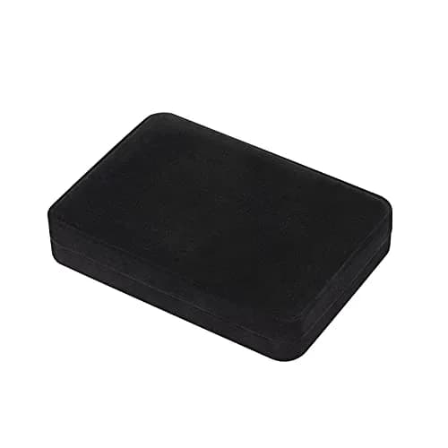 LETURE Large Velvet Jewelry Storage Box, Big Ring Earring Pendant Gift Case (Black) | Elegant Jewelry Organizer for Special Occasions thumbnail 5