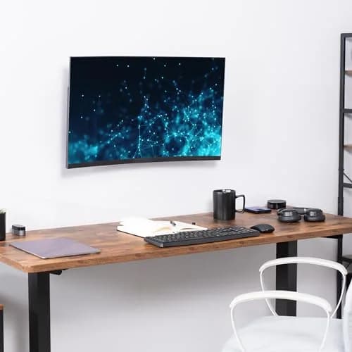 VIVO MOUNT-VW01A Black Single Monitor Wall Mount 17-32 inch | Ergonomic Height Adjustment thumbnail 6