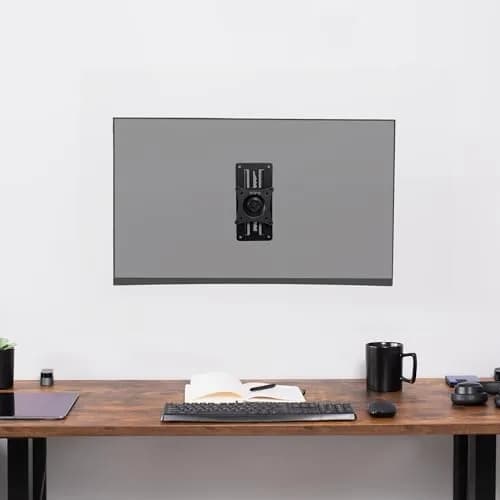 VIVO MOUNT-VW01A Black Single Monitor Wall Mount 17-32 inch | Ergonomic Height Adjustment thumbnail 9