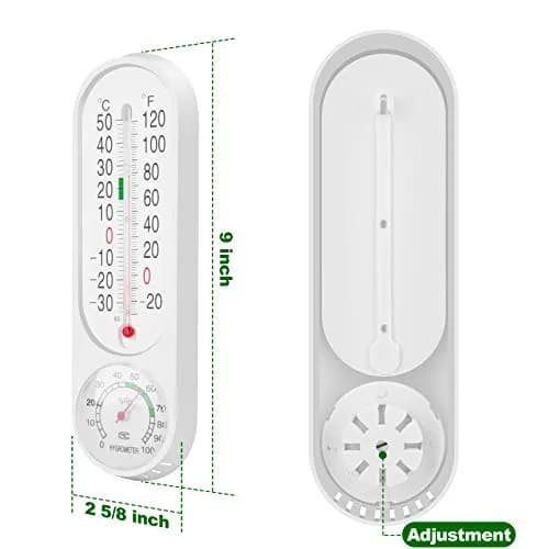 DWEPTU Analog Thermometer Hygrometer | Accurate Temperature & Humidity Gauge for Indoor/Outdoor Use thumbnail 2