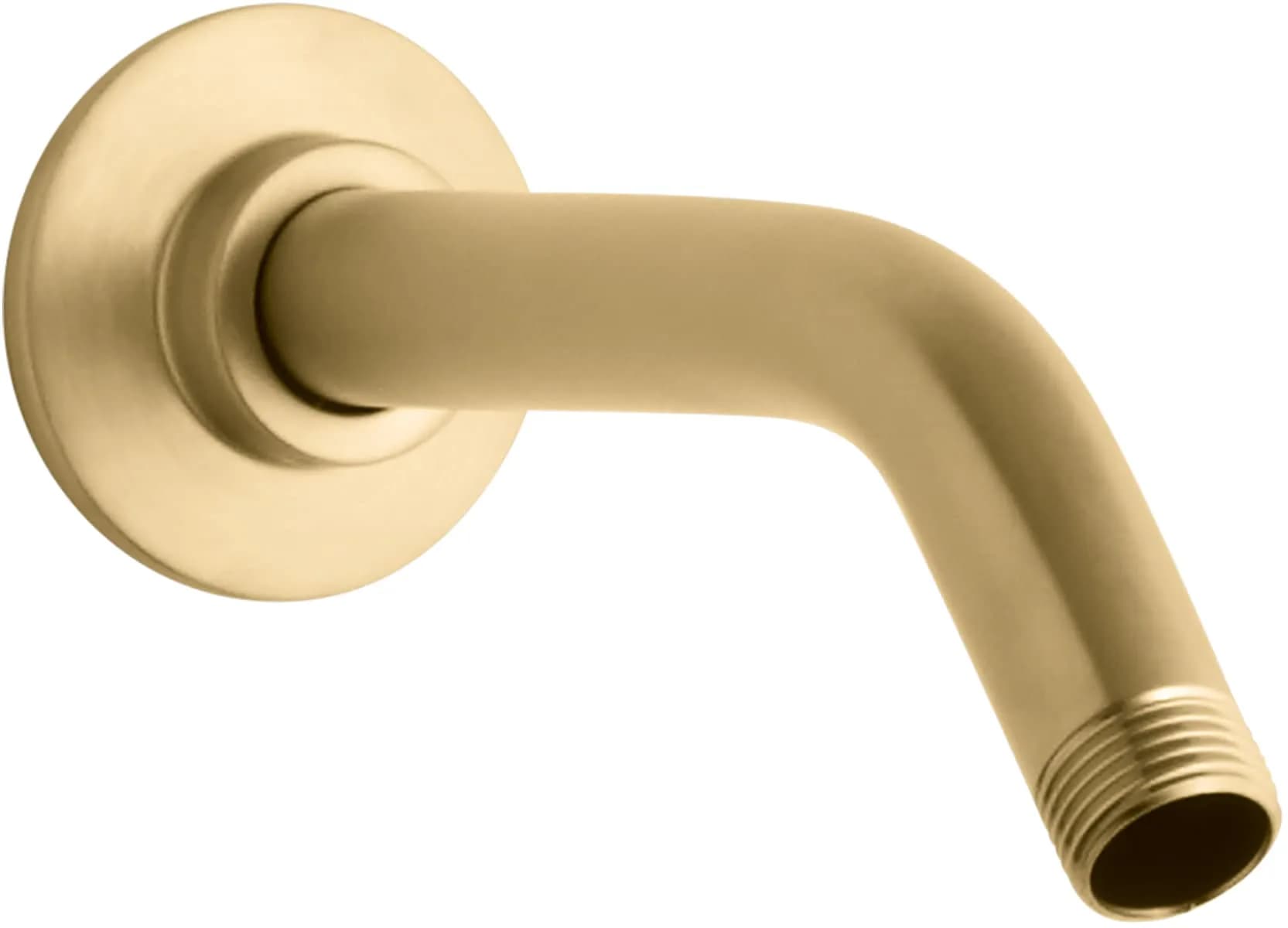Kohler MasterShower Showerarm and Flange 19 cm (7.5 Inch) | Vibrant French Gold Finish — Vibrant Brushed Moderne Brass