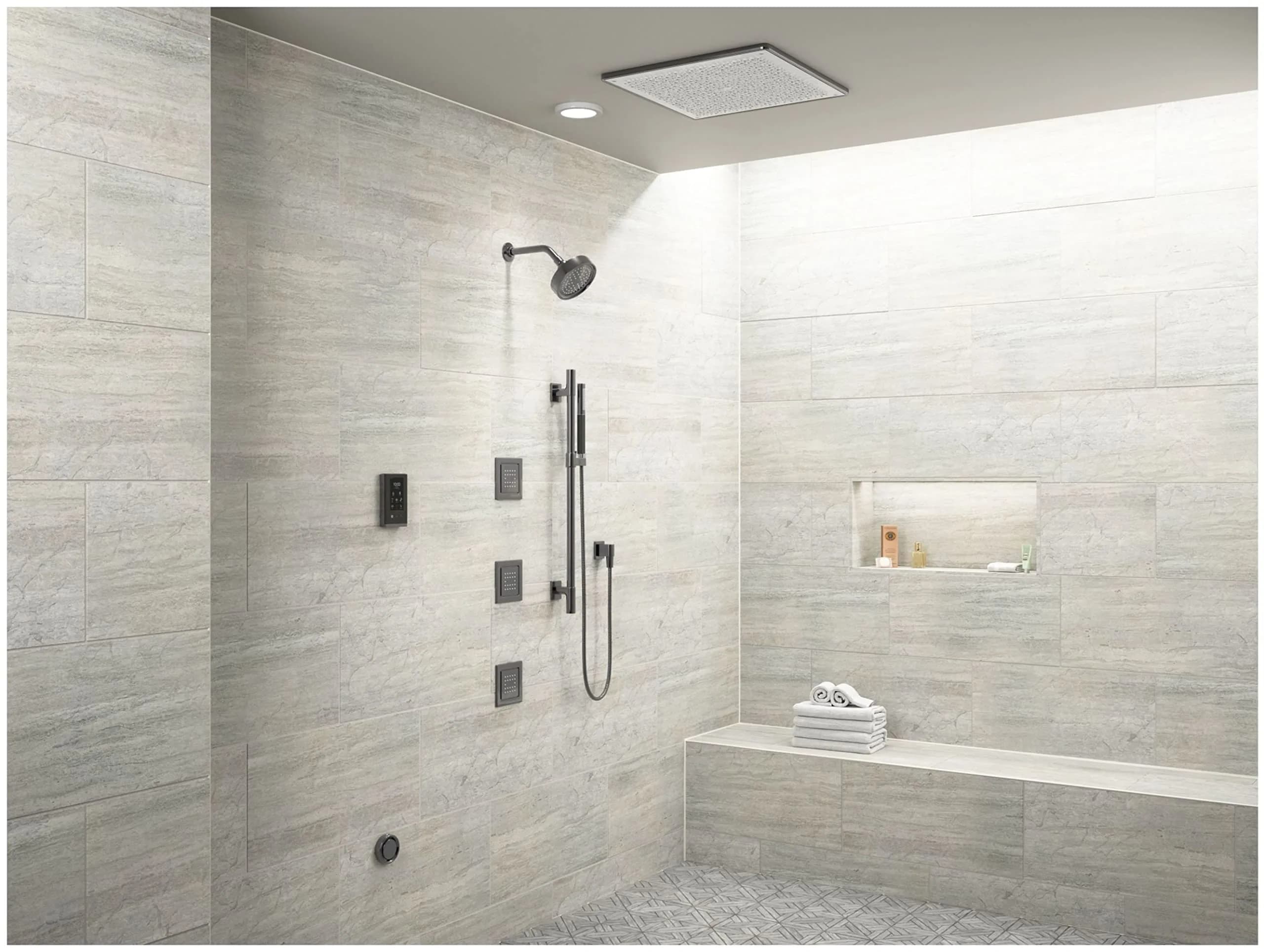 Kohler MasterShower Shower Arm and Flange 7.5-inch (19 cm) with Vibrant Brushed Moderne Brass Finish | Solid Brass Construction - view 6