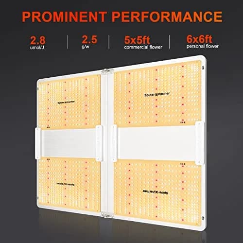 Spider Farmer SF7000 LED Grow Light 650W Full Spectrum 156 cm x 74 cm (21.9" x 29") | Samsung LM301B Diodes 2.8 PPE thumbnail 9