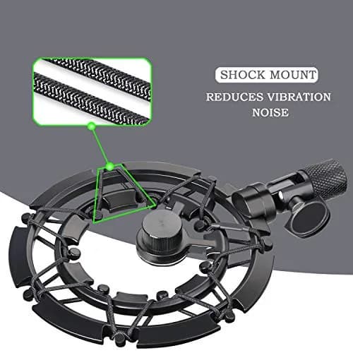 YOUSHARES MV7 Shock Mount with Pop Filter | Vibration & Noise Isolation for Microphones (70-120 chars) thumbnail 4