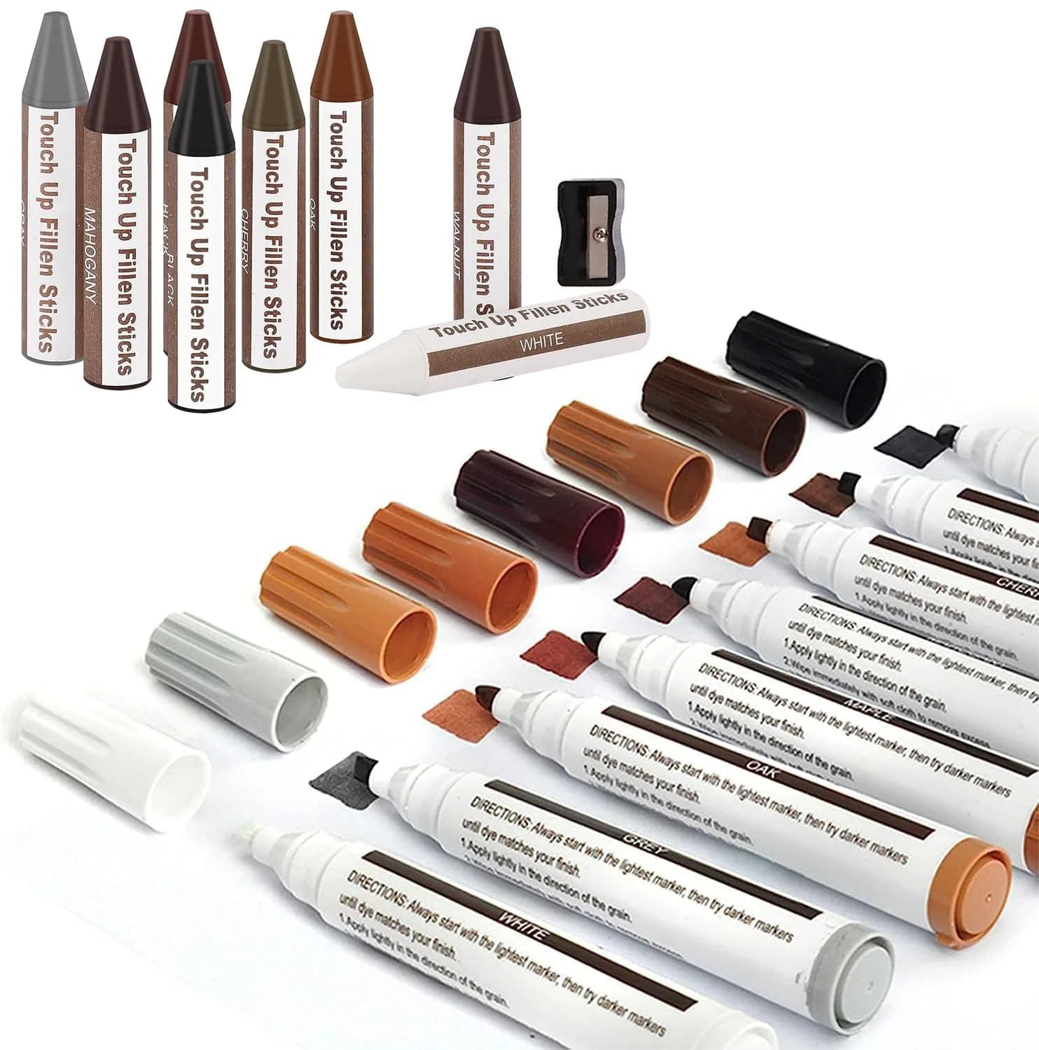 SEISSO Wood Furniture Repair Kit 42 Pcs | Fix Scratches, Stains, Holes on Tables, Doors, Cabinets - view 3
