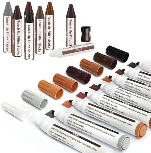 SEISSO Wood Furniture Repair Kit 42 Pcs | Fix Scratches, Stains, Holes on Tables, Doors, Cabinets thumbnail 3