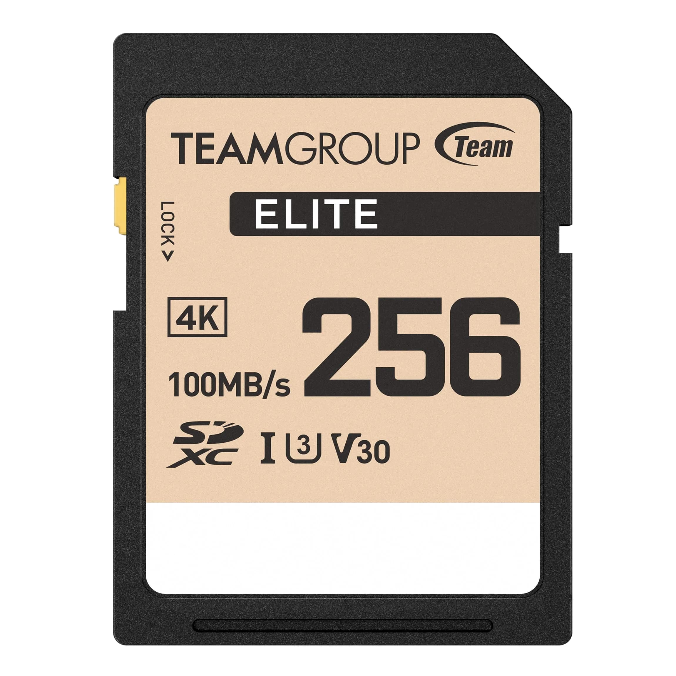 TEAMGROUP Elite 256GB SDXC Memory Card 256 GB (8.45 Fl Oz) | 4K UHD Video Recording - main product image